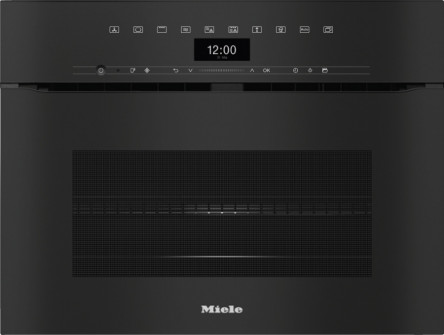 Духовой шкаф Miele с СВЧ H7440BMX OBSW чёрный обсидиан