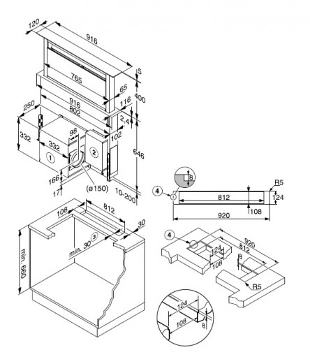 Вытяжка Miele DA6890 сталь
