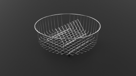 Круглая корзина Ø370x145 SS
