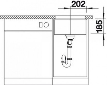 Мойка Blanco Subline 375-U Ceramic
