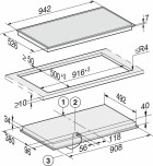 Панель конфорок Miele KM6565 FR сталь