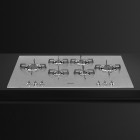 Газовая варочная панель SMEG PXL6106